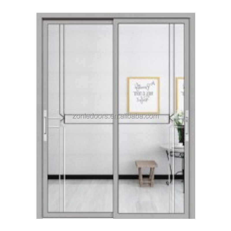 Aluminum Indoor Kitchen Toilet Shower Room Door Aluminum Alloy Indoor Room Door