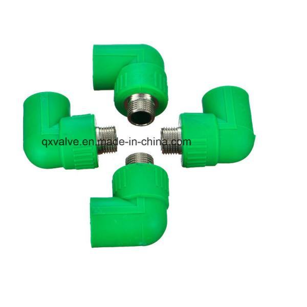 20mm to 160mm Equal PPR Plastic Pipe Fittings Valve Pure Material with High Thickness