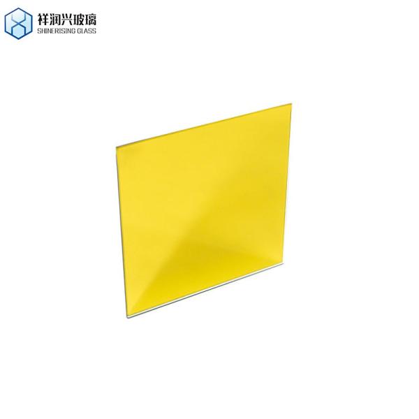 Rectangle Glass Coloreds Mirror Panel with Competitive and Bronze Golden Frame Material