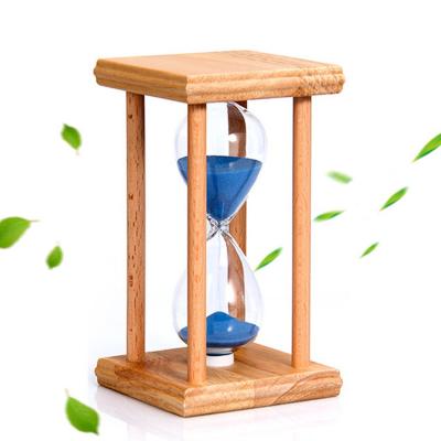 15 25 90 sekunden glas de madeira do sanduhr da porcelana o pulso de disparo da areia que do sanduhr para a casa decora