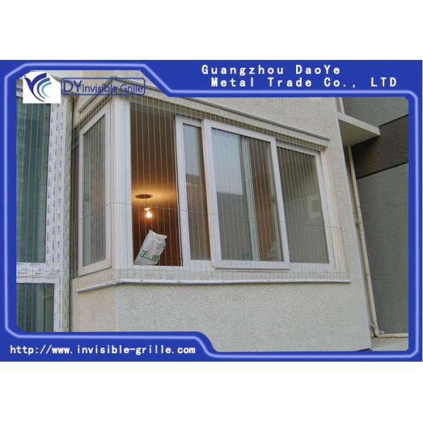 Aluminum 3.5mm Window Invisible Grille With GI Screws