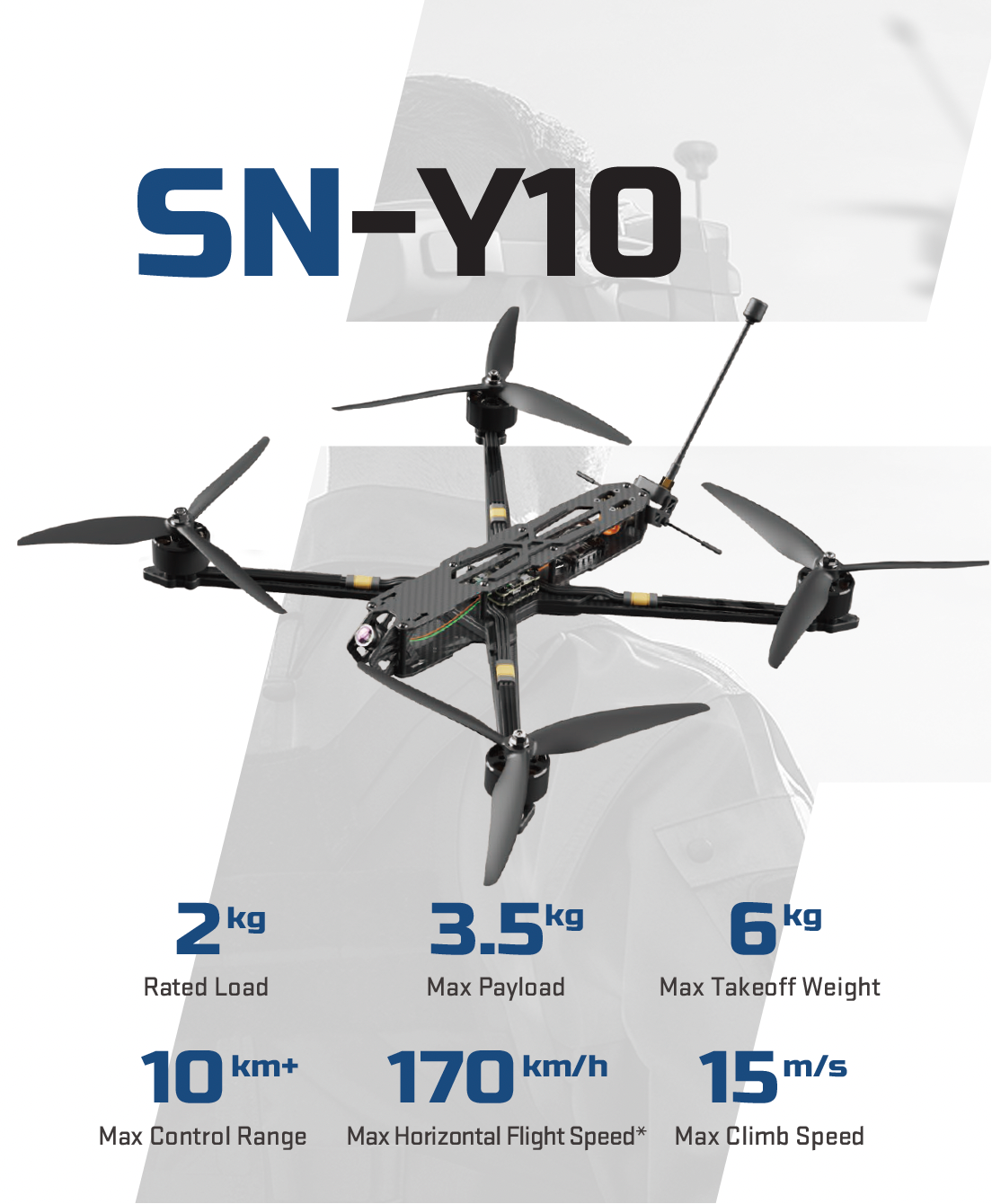 10-inch FPV Racing Drone with AI-Powered Auto-Tracking and 1.2 km Range for Long-Distance Flight