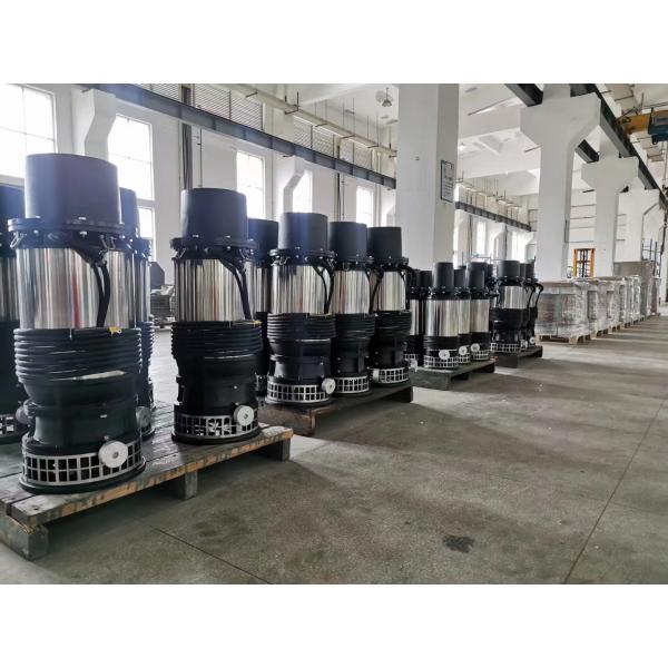 Tipo sumergible vertical de la bomba para aguas residuales de la eficacia alta WLT que no obstruye