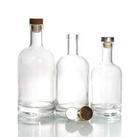Bouteilles de base lourdes de 12 oz pour des bouteilles de verre Bordeaux claires de 750 ml