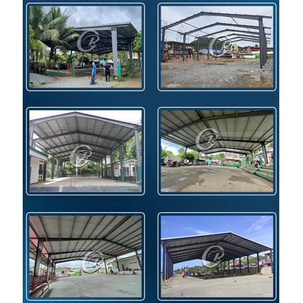 Edificio de gimnasio de acero moderno, edificio de metal prefabricado para cancha de baloncesto