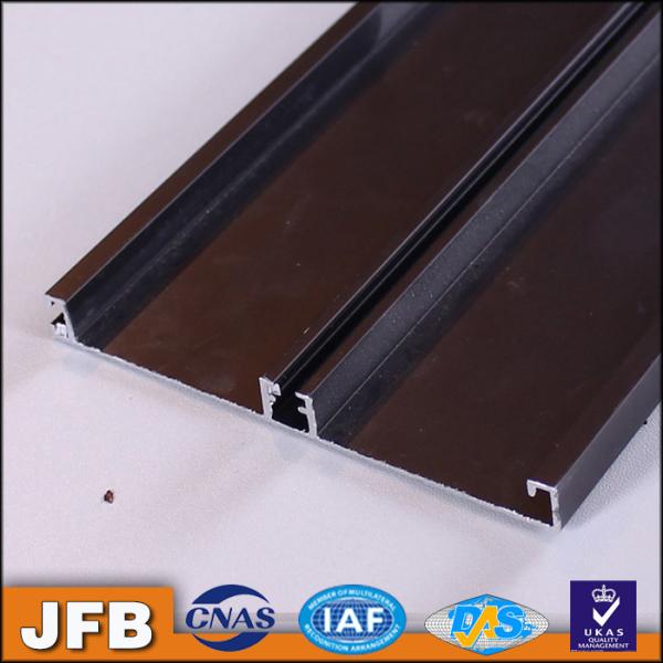 China anodized aluminum profile for kitchen cabinet, hot brush style Kitchen baseboard,aluminum skirting board