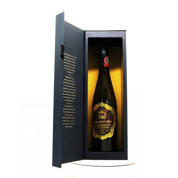 A únicos caixa do vinho do cartão da garrafa/nobre extravagantes do papel personalizou a caixa de presente do vinho