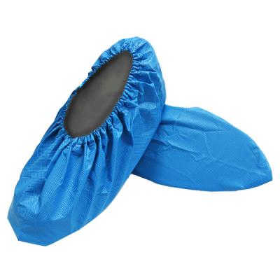 Hospital Shoe Covers Disposable , CPE Disposable Boot Covers Elastic Top