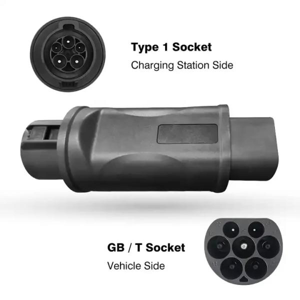 Type1 To GBT Adapter для зарядки электромобилей 220V 32A EV зарядный преобразователь