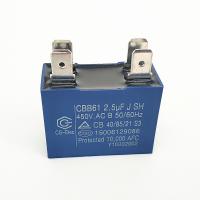 CBB61 450V 2.5UF S3 condensador à prova de explosão quatro terminais de conector rápido