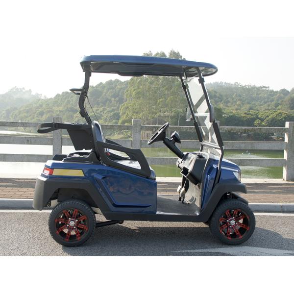 Aluminum Chassis Electric Golf Buggy ADC 48V 3.7KW Motor 60-80KM Endurance