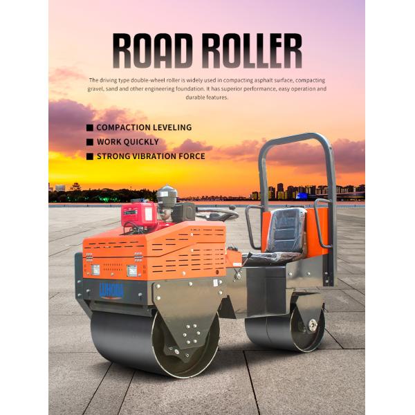 Roller Compactor 1 Ton Diesel Engine Soil Asphalt Road Roller Machine Vibratory Roller for Sale