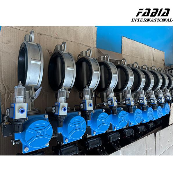 2 polegadas de aço inoxidável pneumático Wafer Tipo de válvula borboleta Compacto Design leve