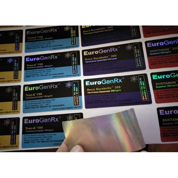 Частная лоснистая водоустойчивая пробирка обозначает Холограм 10мл фармацевтическими ярлыками