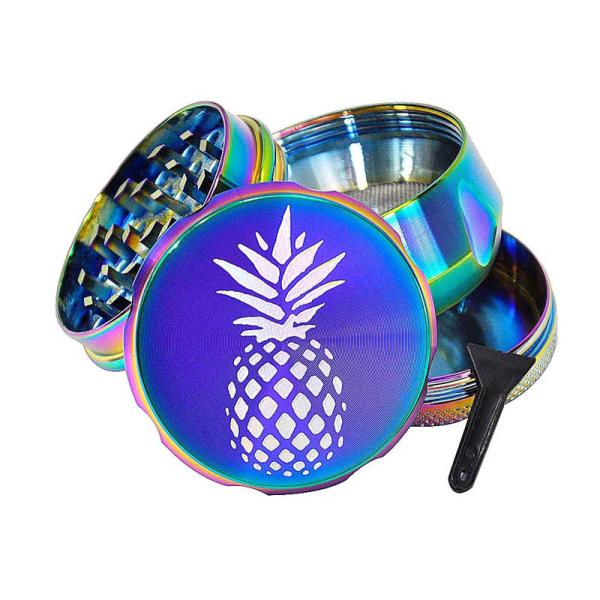 53mm Zinc Alloy Herb Grinder / Cool Weed Grinders Pineapple Western Style