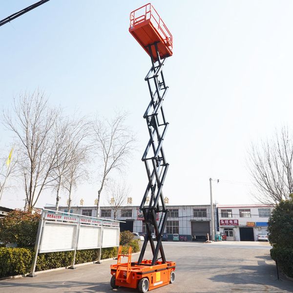 Self Propelled Electric Scissor Lift 8m 10m 12m Battery Powered Aerial Work Platform