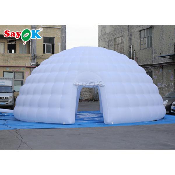 Go Outdoors Air Tent 8m Giant Inflatable Igloo Dome Tent With Air Blower For Exhibitions