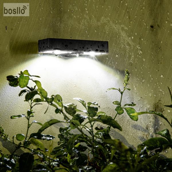Solar Garden Wall Lights with 6000K White Light or 3000K Warm Light Charging Time 5 Hours Outdoor
