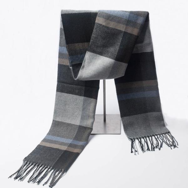 Football Team Fans Jacquard Scarf Custom Knitted Winter Scarf with Plaid Pattern