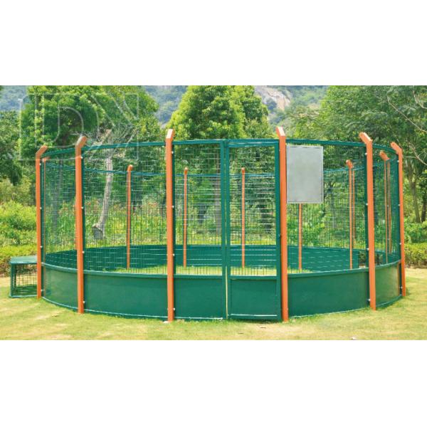 High Grade Metal Round Soccer Cage Mini Portable Circular Football Cage For Sale