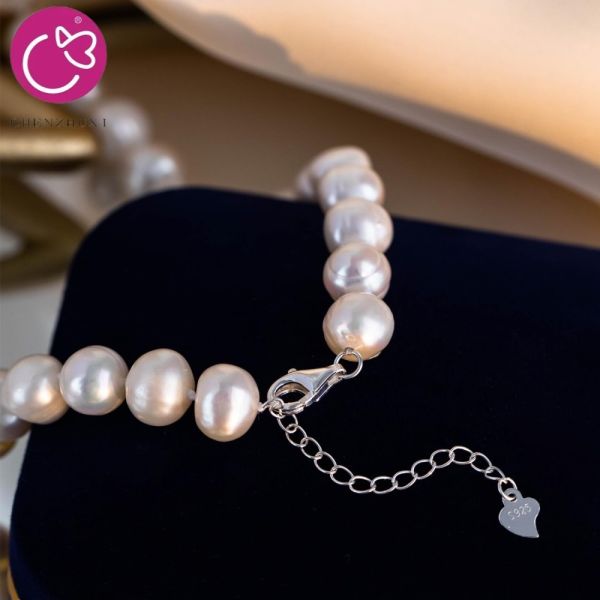 New Freshwater Pearl Stitching Stainless Steel Accessories Personality High-grade Jewelry Necklace for Women