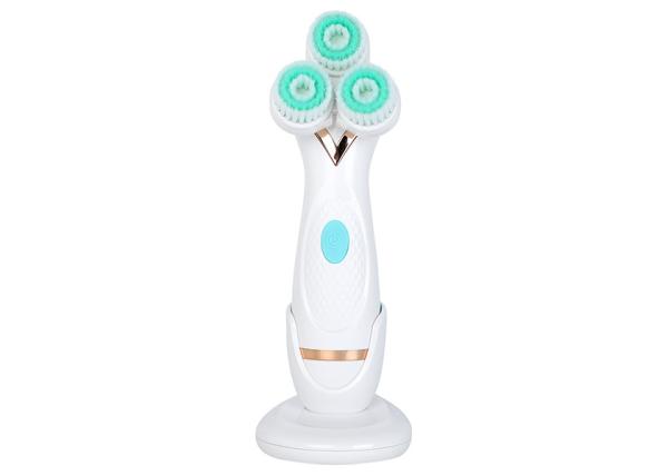 Waterproof Electric Facial Cleanser 3 Replacement Heads 12 Months Warranty