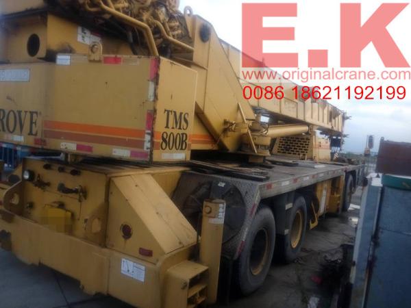 80t Grove hydraulic truck mobile crane jib crane boom crane truck mounted crane (TMS800B)