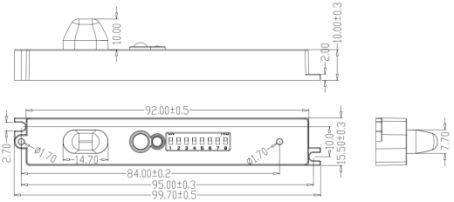 Tri-proof Light Super Thin Dimmable Motion Sensor With Corridor Function, Parking lot Use