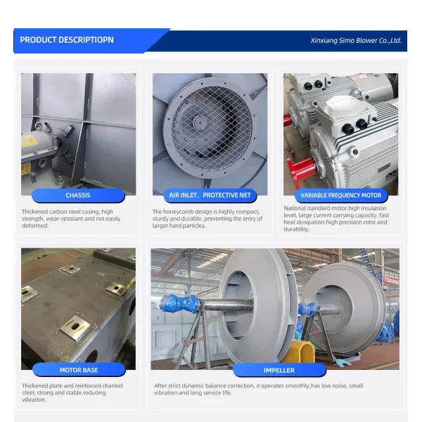 Large Air Volume Double Suction Centrifugal Fan for Heavy-Duty Industrial Applications