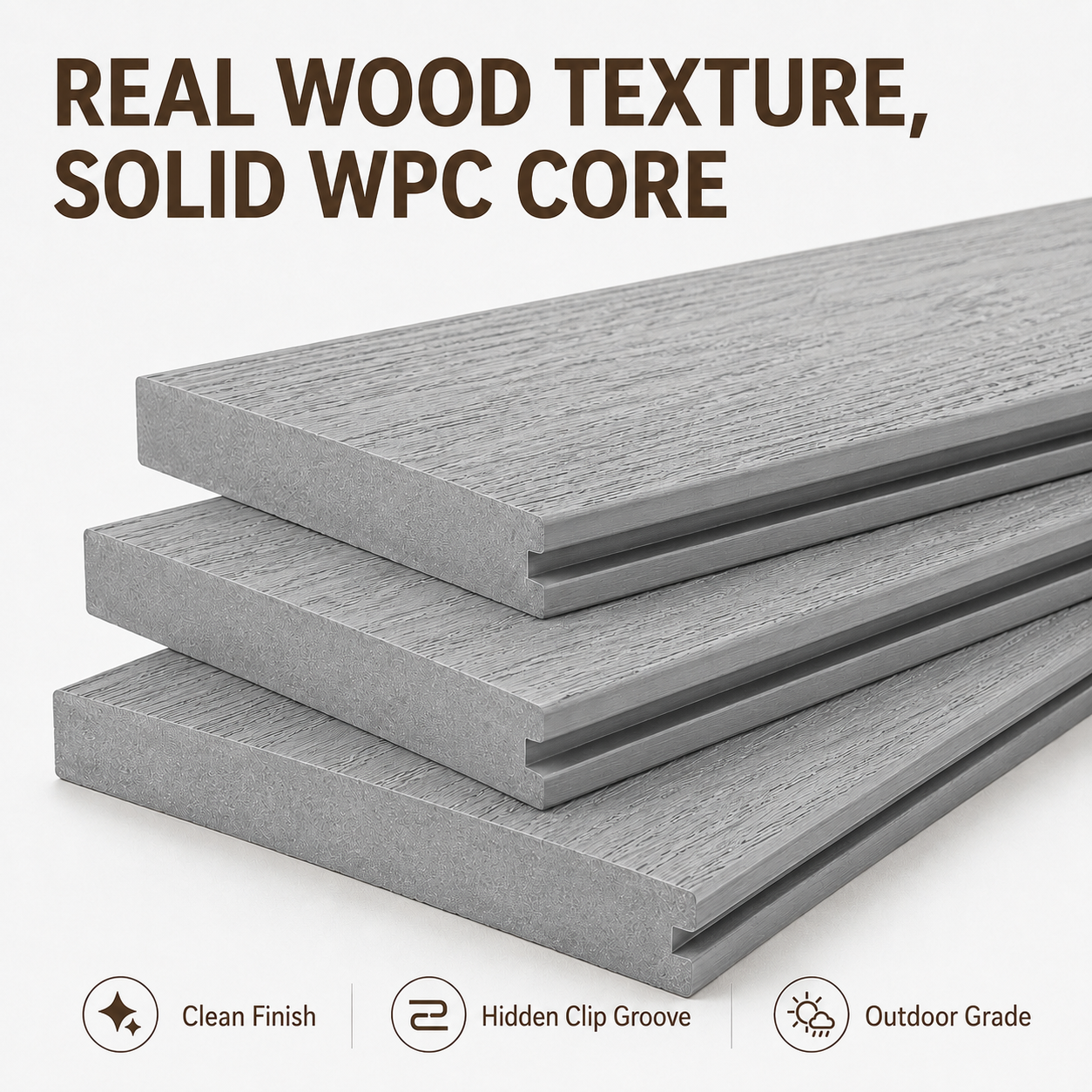 Solid WPC Decking Installation System Joist Spacing And Expansion Gap Guide