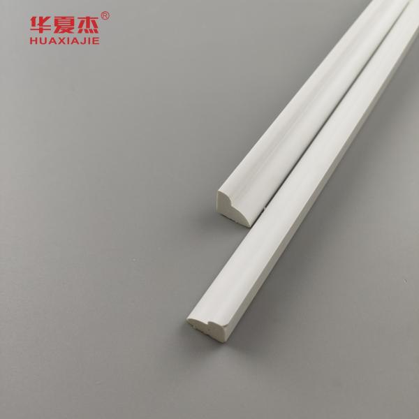 Crown Molding White Plastic Extrusion Profiles For Interior Decoration