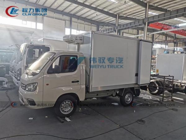 Refrigerador Van Truck da entrega do marisco 1T de Foton mini