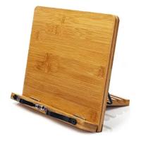 Porteur en bois de pin pour téléphone tablette support de livre en bois pliable