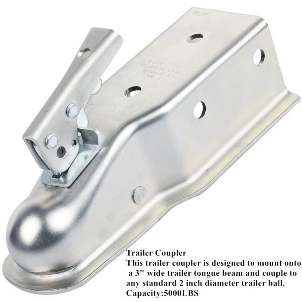 2inch Straight Tongue Trailer Coupler