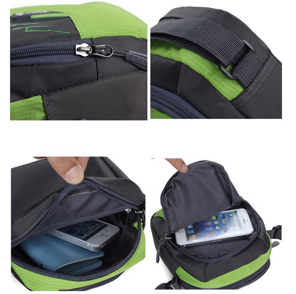 Unisex Promotional Nylon Cross Shoulder Travel Messenger Bags 17*5*15 cm