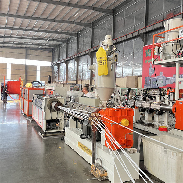 Automatic HDPE COD Silicon Core Pipe Manufacturing Machine / Micro Duct Bundle Assembly Line Factory Price