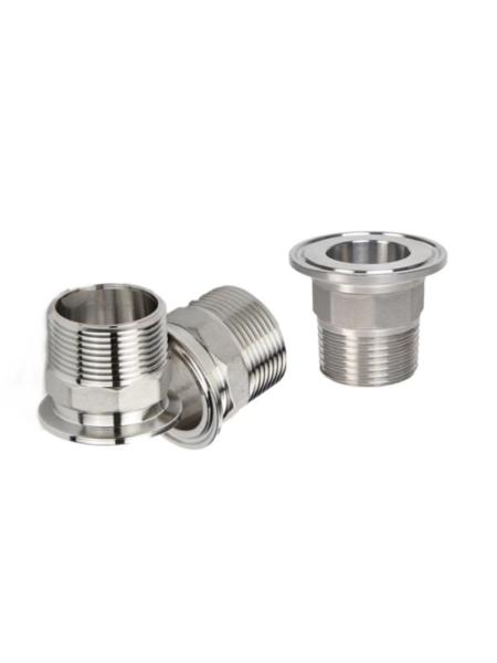Aço inoxidável igual 304 Filamento masculino Hex Ferrule Tubos Acessórios Hex Adaptador