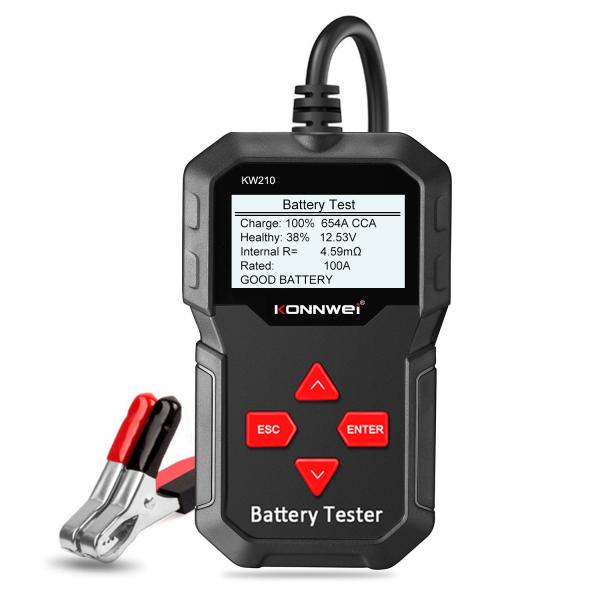KONNWEI KW210 Auto 12V Universal Car Lead Acid Battery Tester Support free upgrade Print on PC