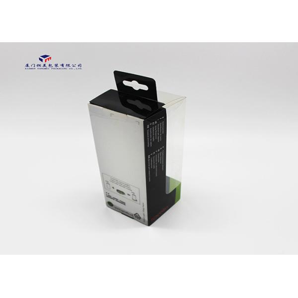 Safe PET Materials Reusable Custom Plastic Box Packaging Clear Window 18.7cm Height