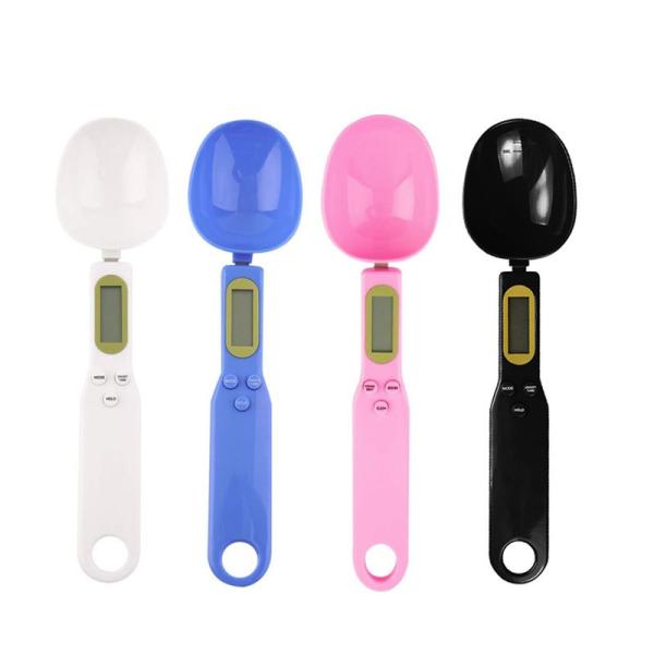 Cuillères à cuisson réglables numériques pour la cuisine Mesurer le rayonnement 500G/0.1G Double tête batterie écran LCD