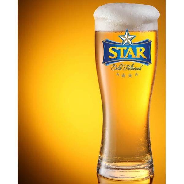 16oz Transparent Clear Wheat Beer Glass With Water Decal Printing Logo