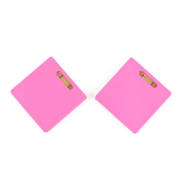 Wintape Cute Little Keychain Square Plastic Tape Measure Portable With Level Site Measurement Promotional Gift Продукция для рекламных подарков