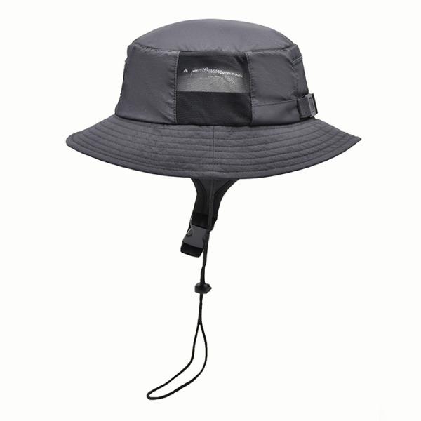 o algodão 100g-150g stonewashed o chapéu Safari Wide Brim Foldable Double da cubeta de Sun Boonie do verão tomou partido cores feitas sob encomenda caqui