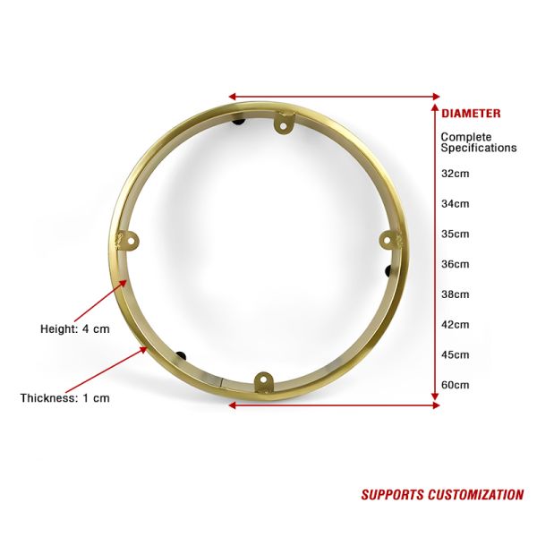 Circular Stainless Steel Frame Sofa Bottom Ring Base Accessories for Small Coffee Table Stool Single-seat Sofa Feet Base Frame