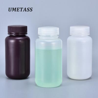 Bottles redondas de boca larga de 500 ml para armazenamento de líquidos químicos em laboratório
