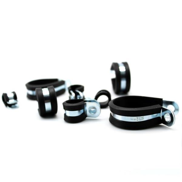 Galvanized Steel High Strength Tube Pipe Clamp Rubber Loaded Coated Metal Hose Clamps