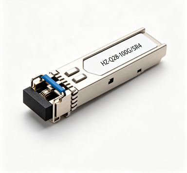High-Speed 100Gbps QSFP28 100GBASE-SR4 Optical Transceiver With 850nm VCSEL & MPO-12 Interface
