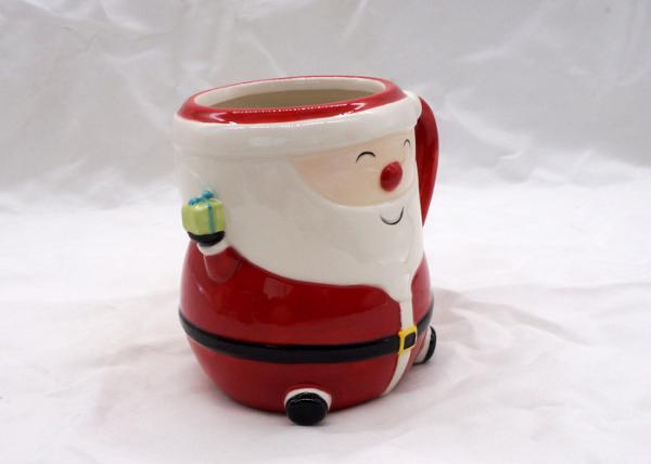 Food Safe 3D Ceramic Mug Hand Painted 14 OZ Christmas Children Gifts Dolomite Material
