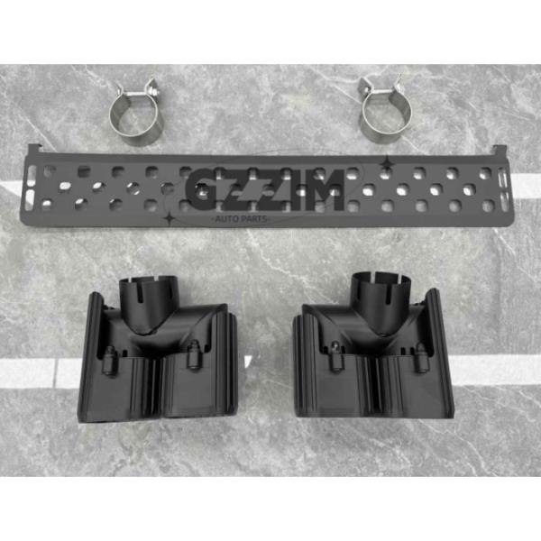 Pantalones traseros de amortiguador de la parte trasera tuberías de escape cola negra garganta segunda generación para 2020 Land Rover Defender 90 110