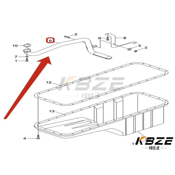 3928828 EXCAVATOR OIL PAN SUCTION TRAY FITS FOR DCEC CUMMINS 6CT ENGINE